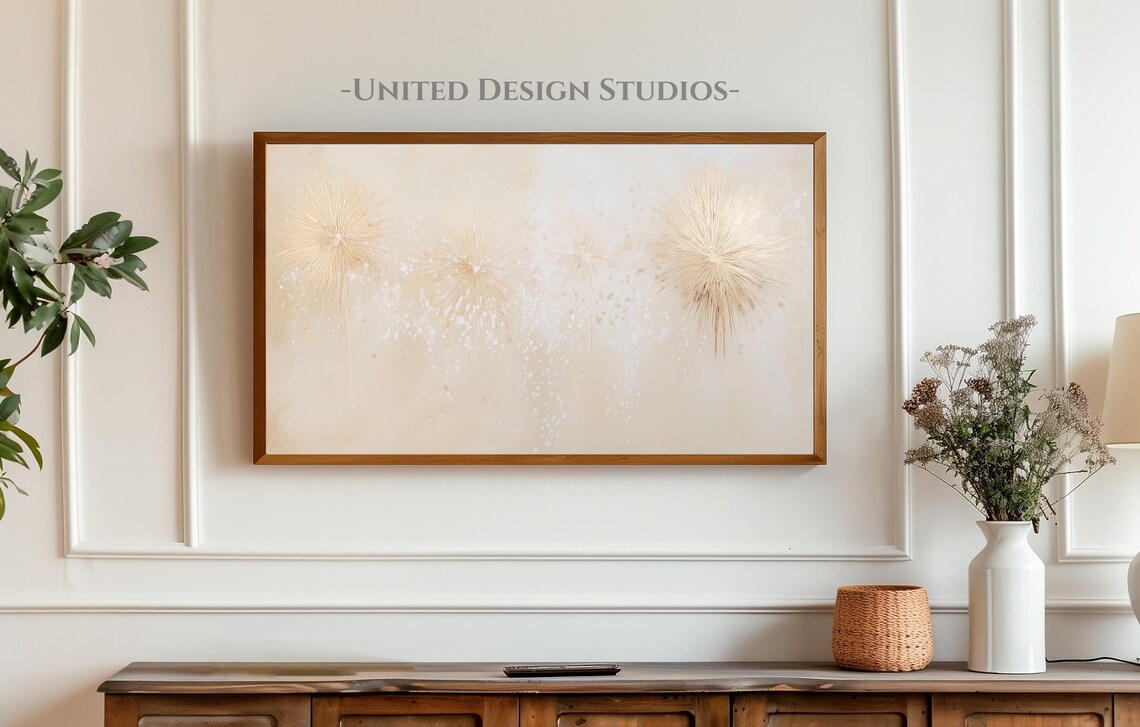 New Years Eve Abstract Firework Art Print - Image 3