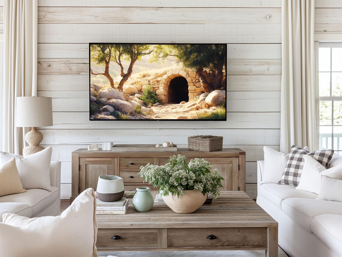 Jesus Christ Easter Oil Painting Art Print - Image 2