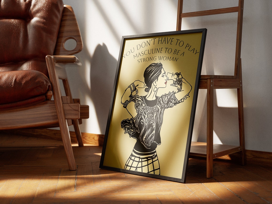 Retro Feminism Wall Art Feminism Poster Feminism Art Print Vintage Art Print Vintage Feminism Poster Feminism Quote Print Quote Poster - Image 2