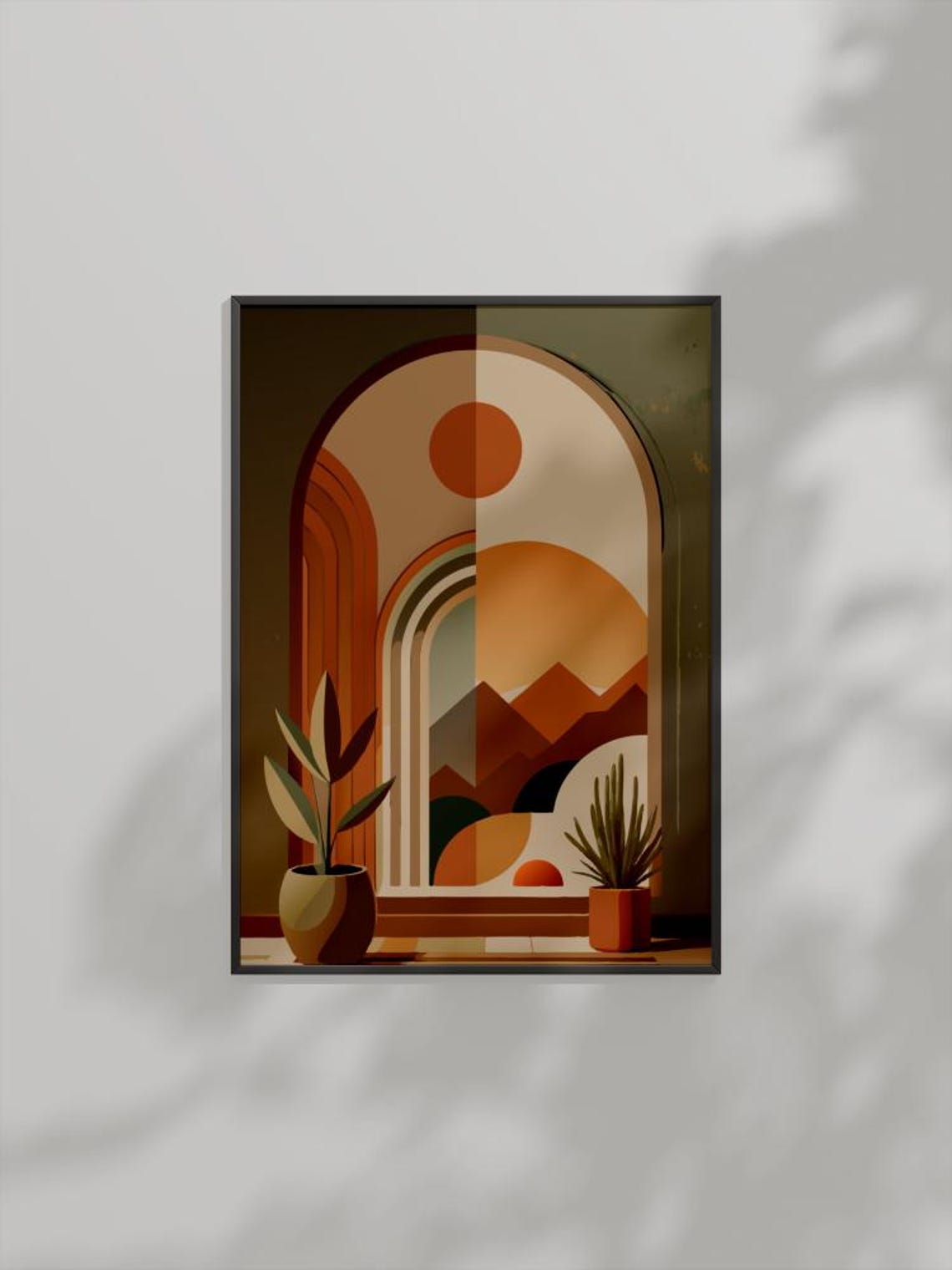 Desert Archway Boho Minimalist Art Print