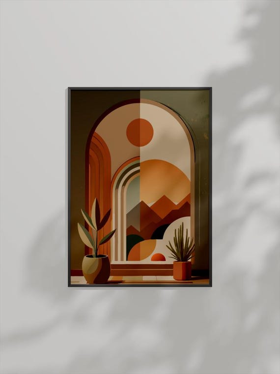 Desert Archway Boho Minimalist Art Print