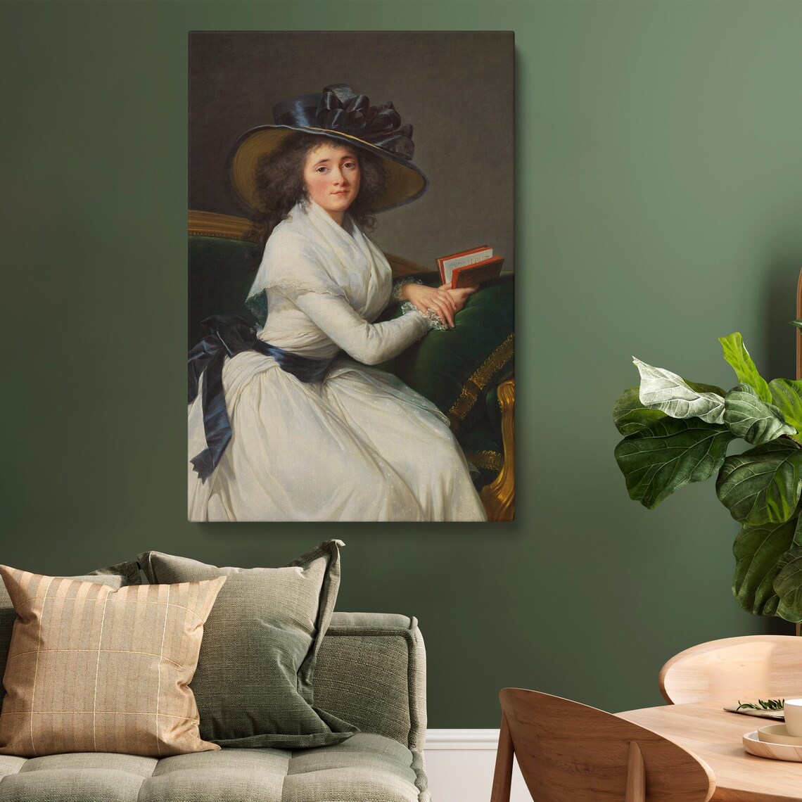 Comtesse De La Châtre, Rococo Portrait Art Print - Image 3