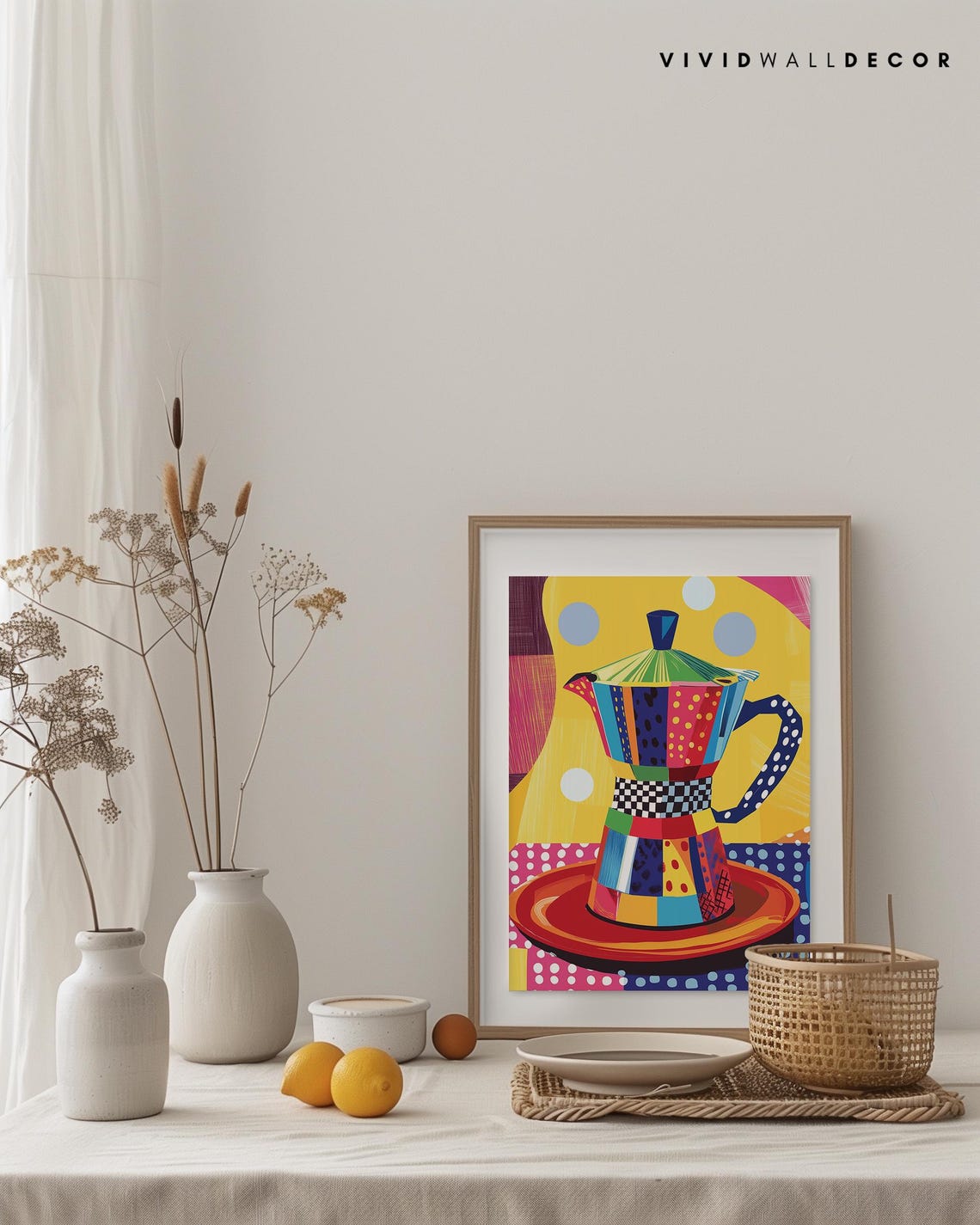 Retro Coffee Art Print Colourful Kitchen Decor Whimsical Coffee Illustration Bold Maximalist Wall Art Dopamine Decor Gift For Coffee Lovers - Image 3