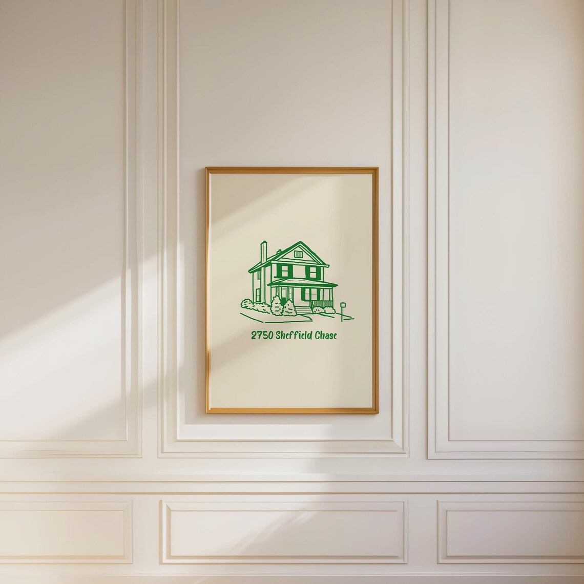 Personalized House Portrait Line Art Custom Address Home Gift Poster - Image 3
