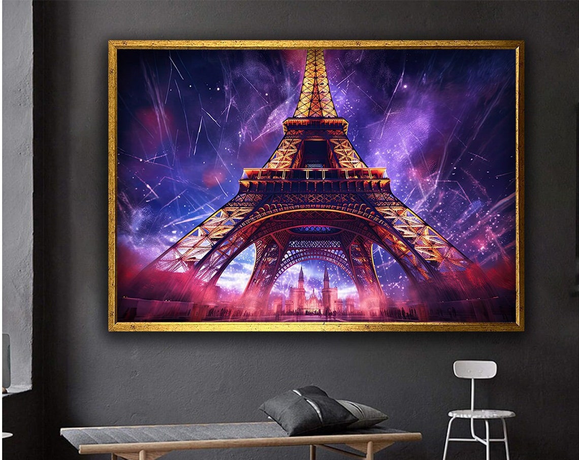 Eiffel Tower Paris Landscape Art Print