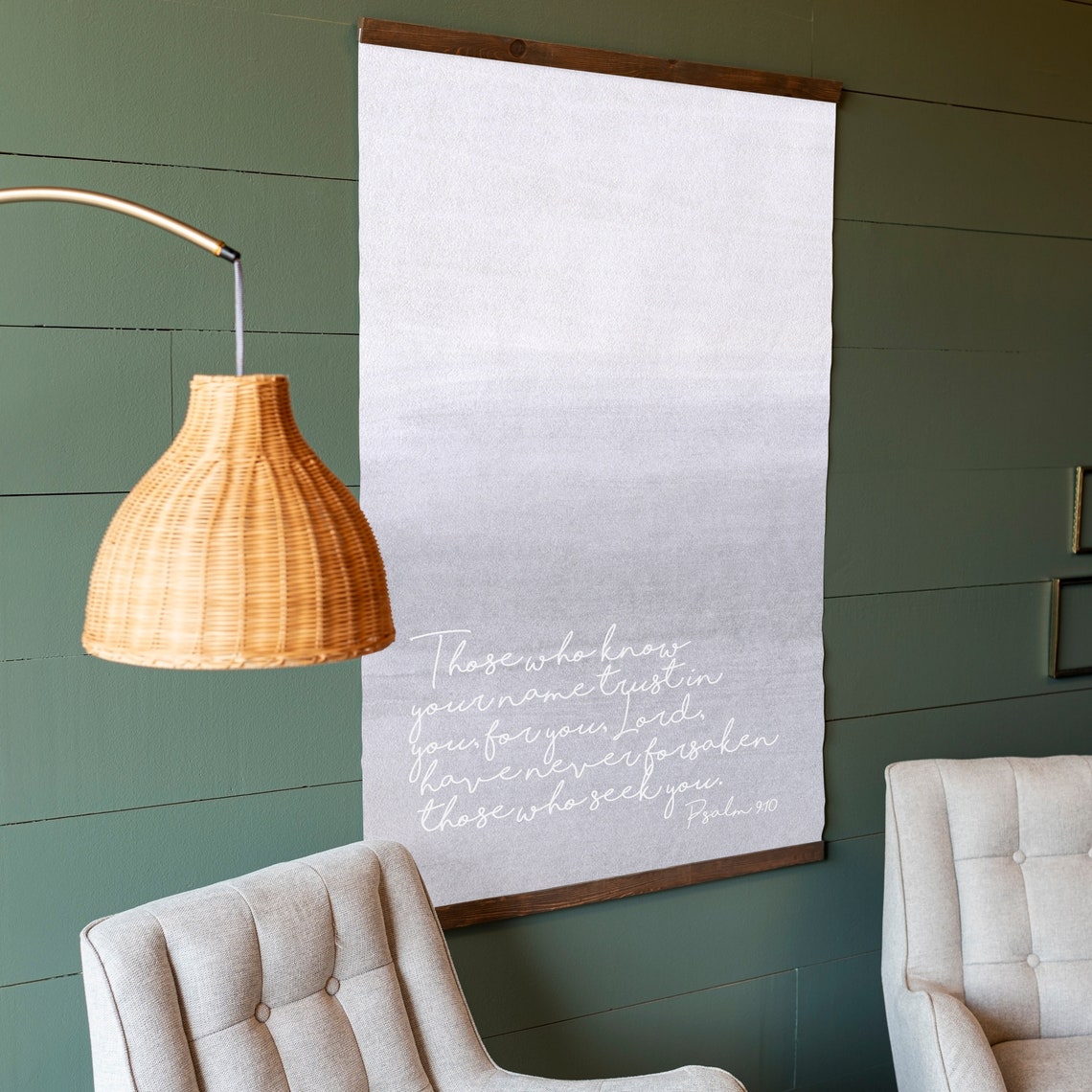 Psalm 9:10 Those Who Know Your Name Minimalist Scripture Wall Art - Image 2