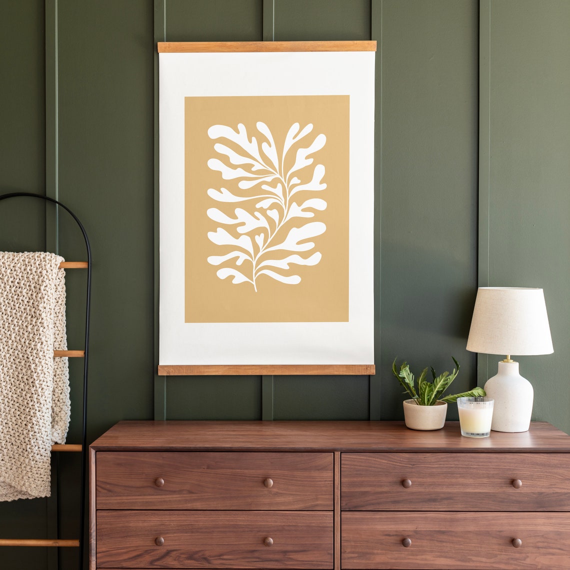 Mid-Century Botanical Hanging Art Print - Image 3