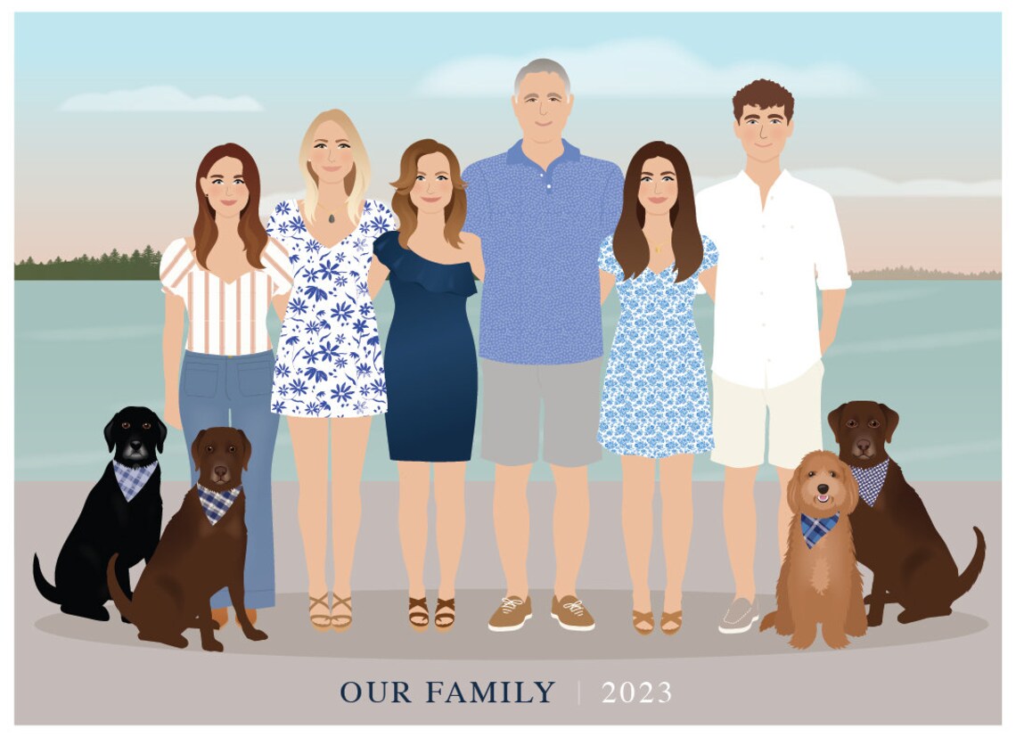 Personalized Family Picture, Custom Art Print - Image 3