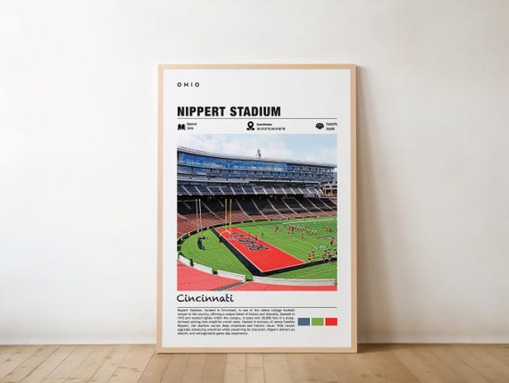 Nippert Stadium Ohio Poster, Cincinnati Landmark