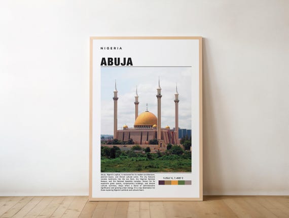Abuja Print Art Poster Photo Painting Nigeria Artwork City