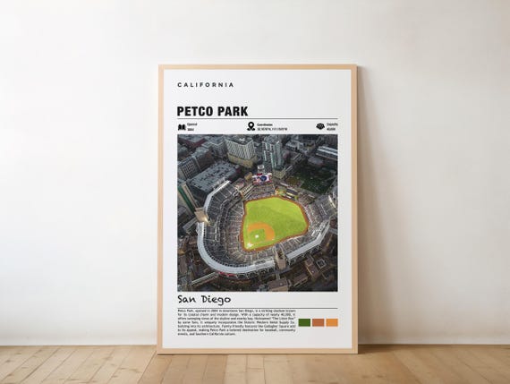 Petco Park Stadium Print Wall Art Poster Photo