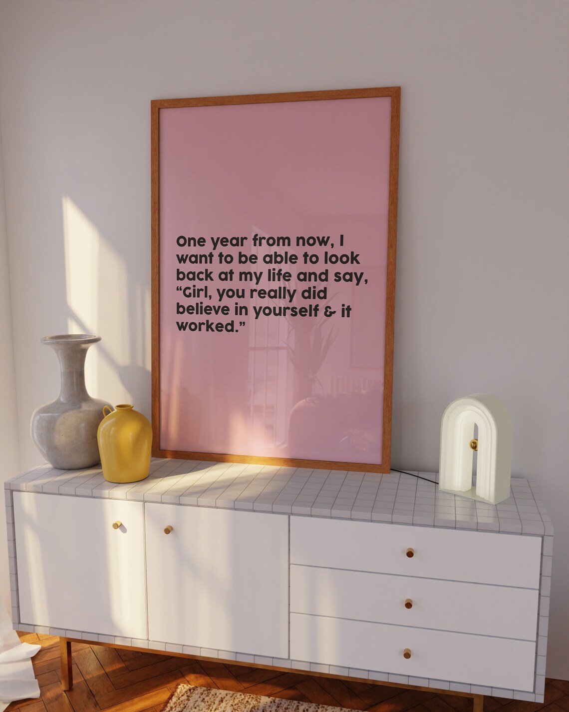 That Girl Pink Poster, Girly Bedroom Art Print - Image 3