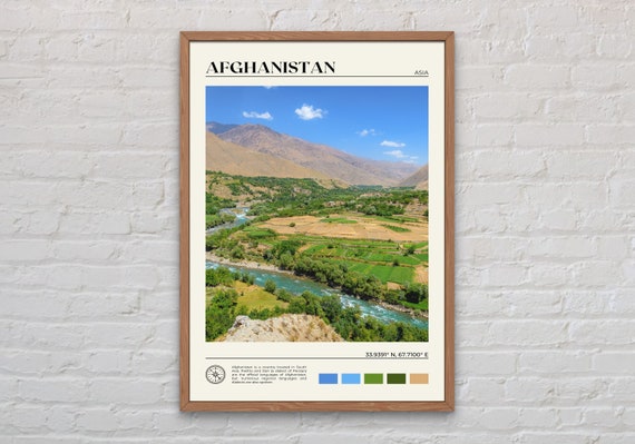 Afghanistan Real Photo Art Print, Travel Poster