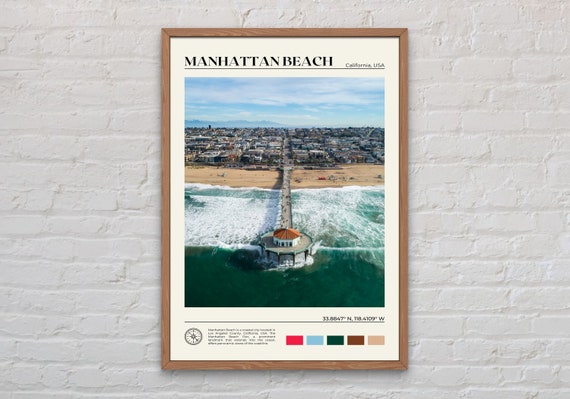 Manhattan Beach Photo, Travel Poster Wall Art