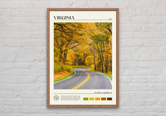 Virginia Travel Photo Poster, USA Wall Art