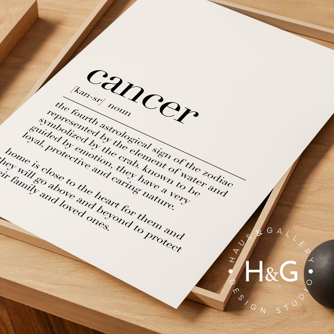 Cancer Zodiac Sign Definition Astrology Star Sign Crab Poster - Image 2