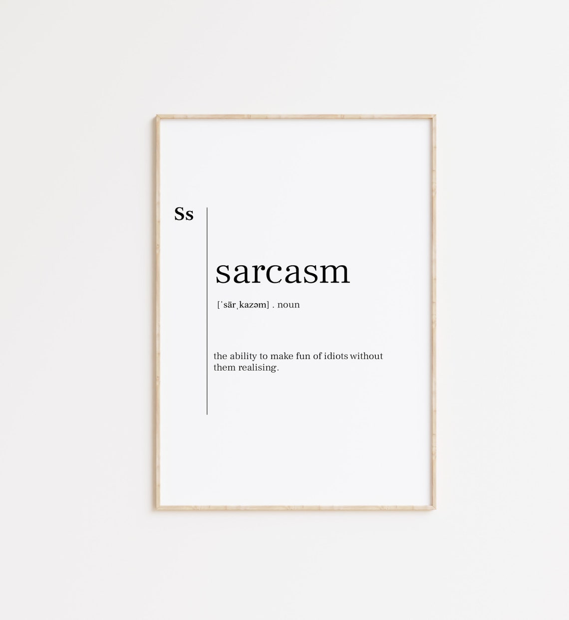 Sarcasm Sarcasm Print Sarcasm Poster Sarcasm Definition Definition Print Definition Poster Sarcasmart Sarcasm Quote Minimalist Print