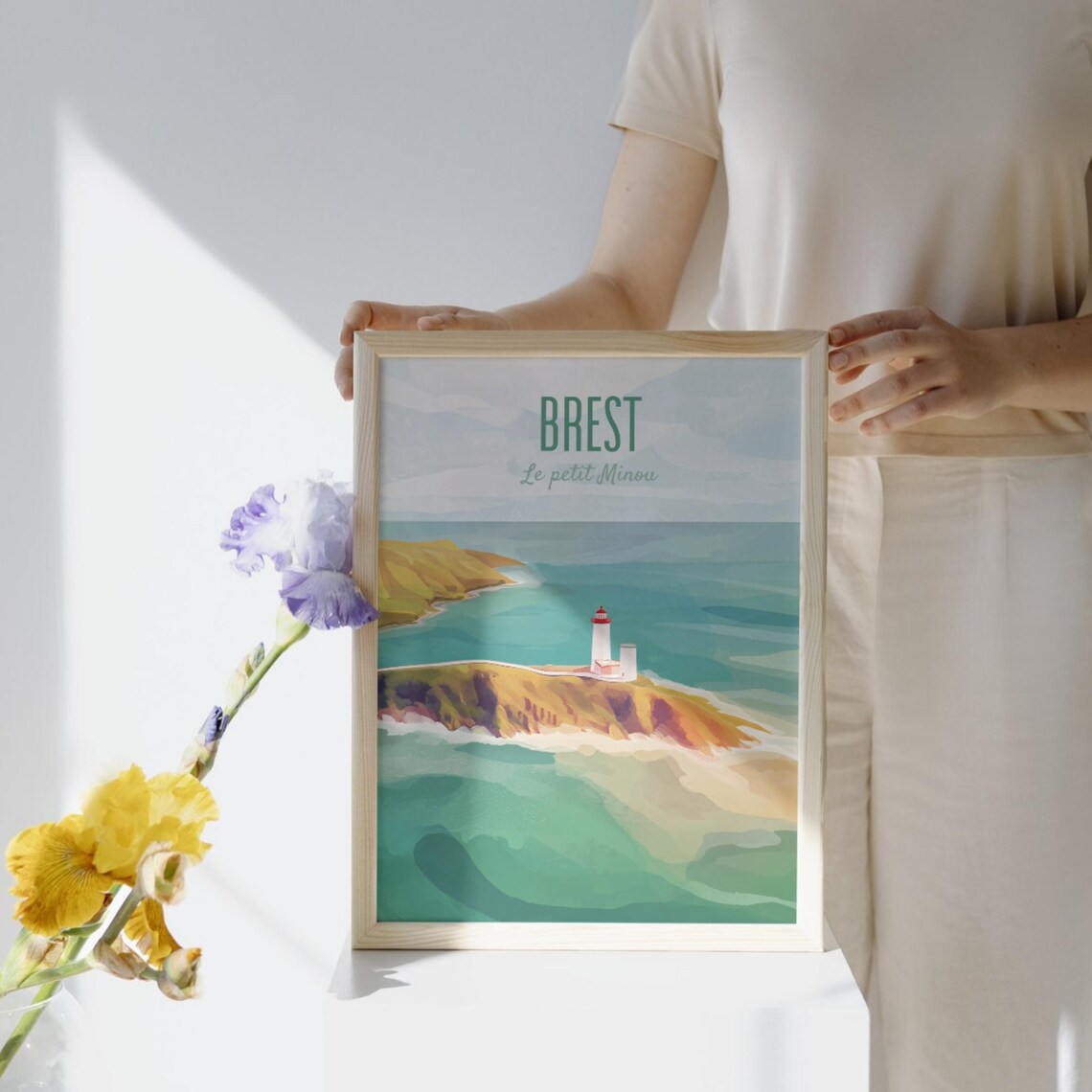 Brest France Poster, Brittany Coast Travel Poster - Image 2