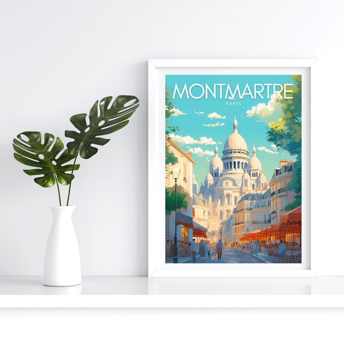 Montmartre Vintage Travel Poster, Parisian Decor - Image 4