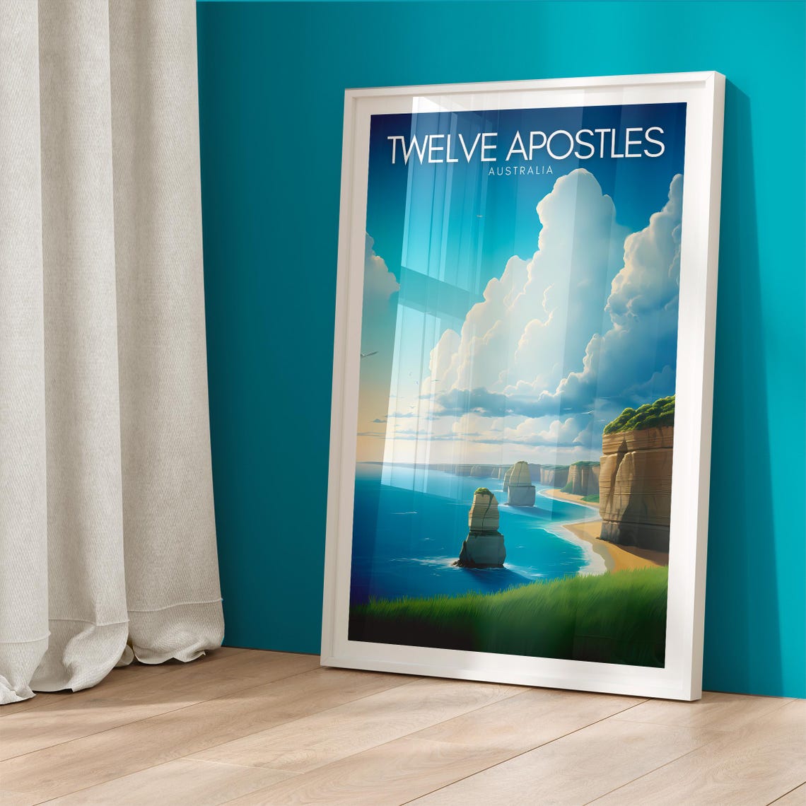 Twelve Apostles Australia Sea Stacks Coastal Travel Poster Art - Image 5