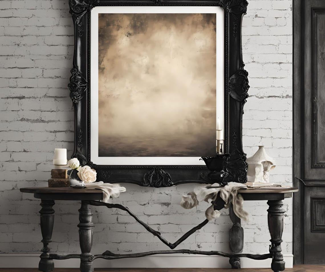 Earthy Beige Abstract Textured Minimalist Neutral Wall Decor Poster - Image 4