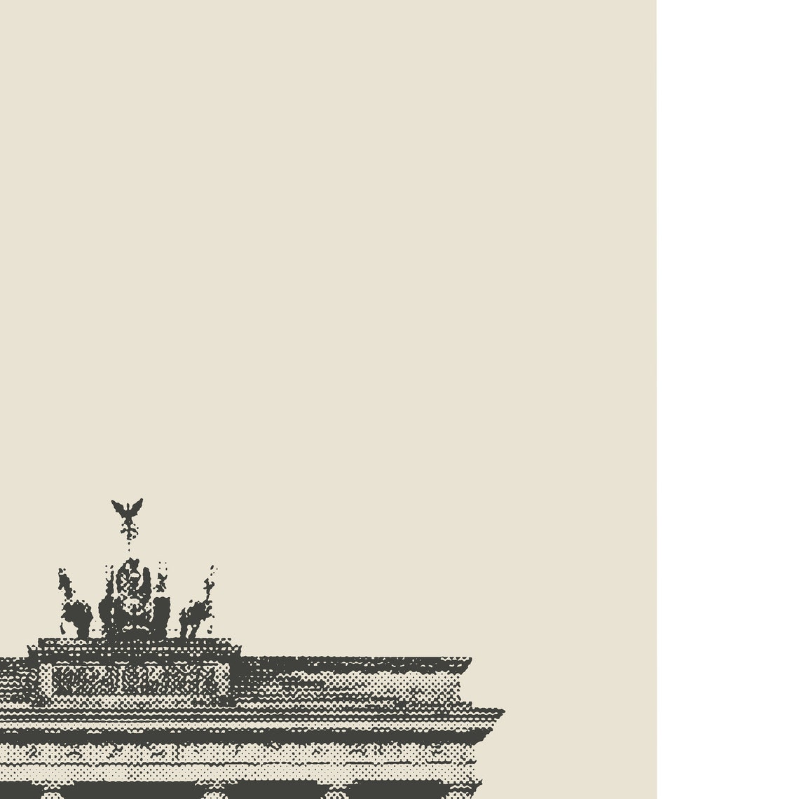 Brandenburg Gate Berlin Minimalist Custom Art Print - Image 3