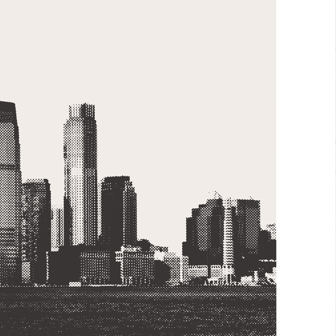 Jersey City NJ Poster, Minimalist City Print - Image 3