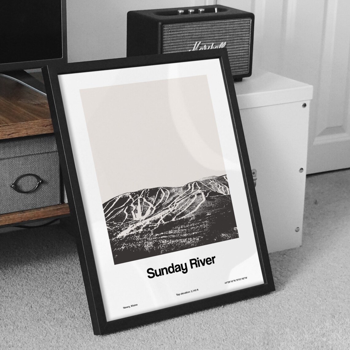 Sunday River, Newry Maine Mountains Poster Print - Image 2
