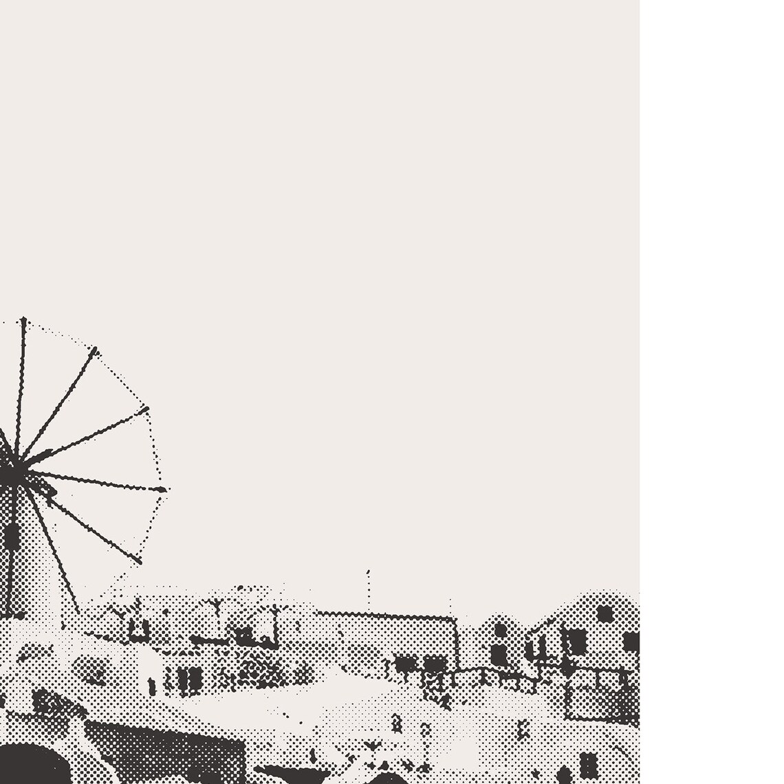Mykonos Town Skyline Poster, Minimalist Travel Poster - Image 3
