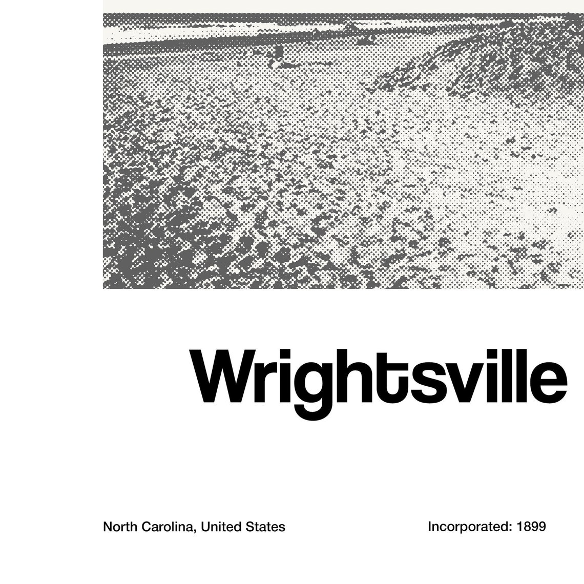 Wrightsville Beach Print Wrightsville Beach North Carolina Poster Wrightsville Beach Lifeguard Tower Wall Art Minimalist Custom City Print - Image 3