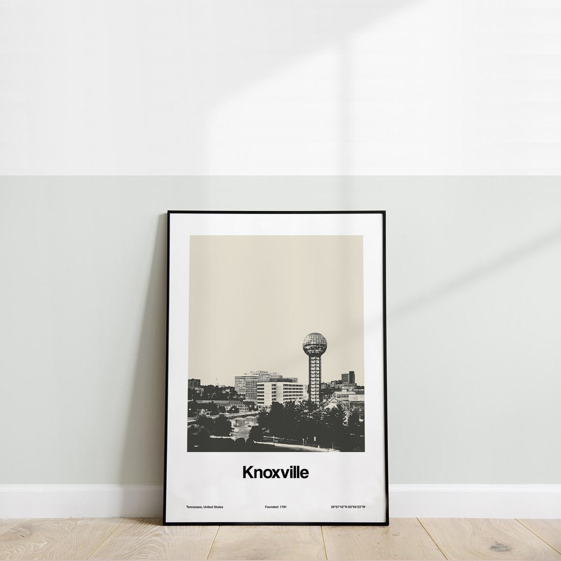 Knoxville Skyline, Tennessee Minimalist Art Print - Image 3