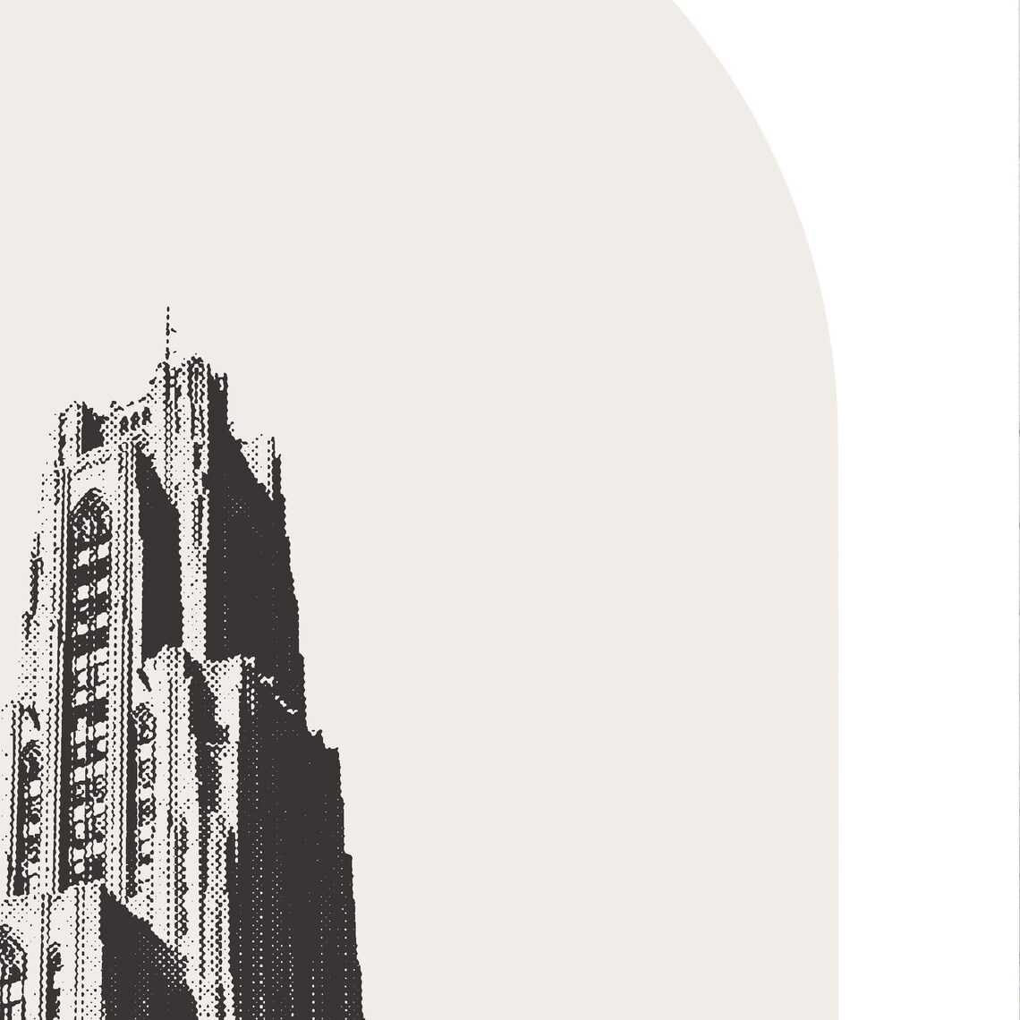 Pittsburgh PA Minimalist Town Arch Art Print - Image 3