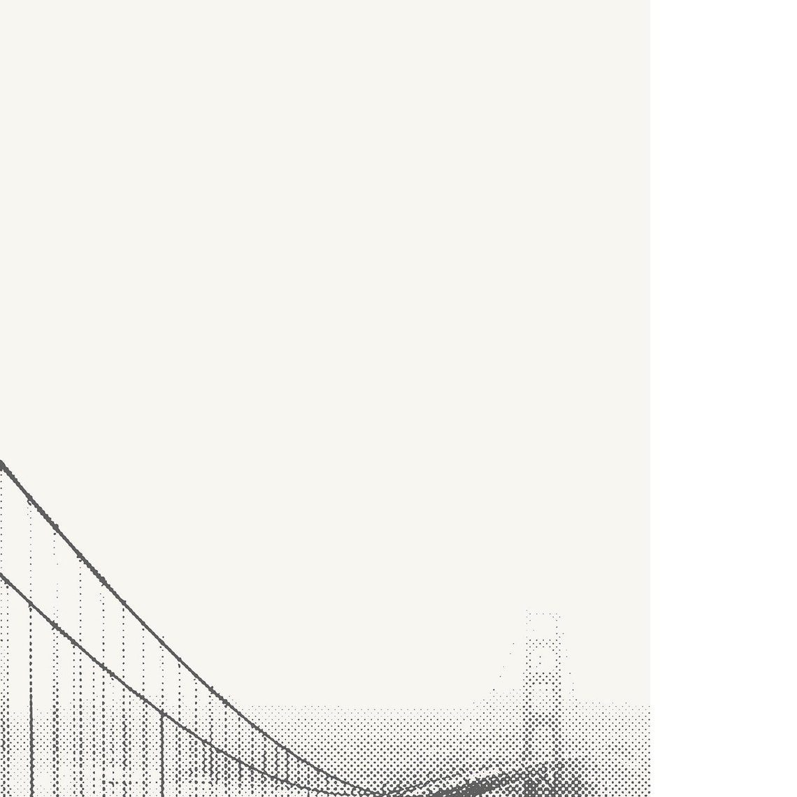 San Francisco Golden Gate Skyline Minimalist Art Print - Image 3