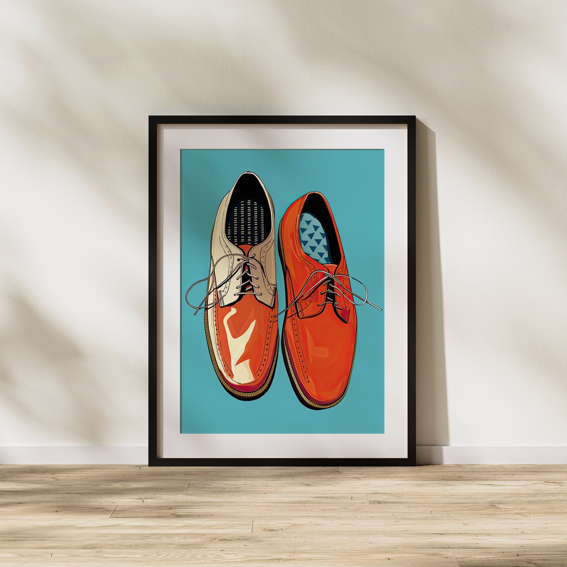 Red Dress Shoes Pop Art Fashion Illustration Bold Retro Poster - Image 2