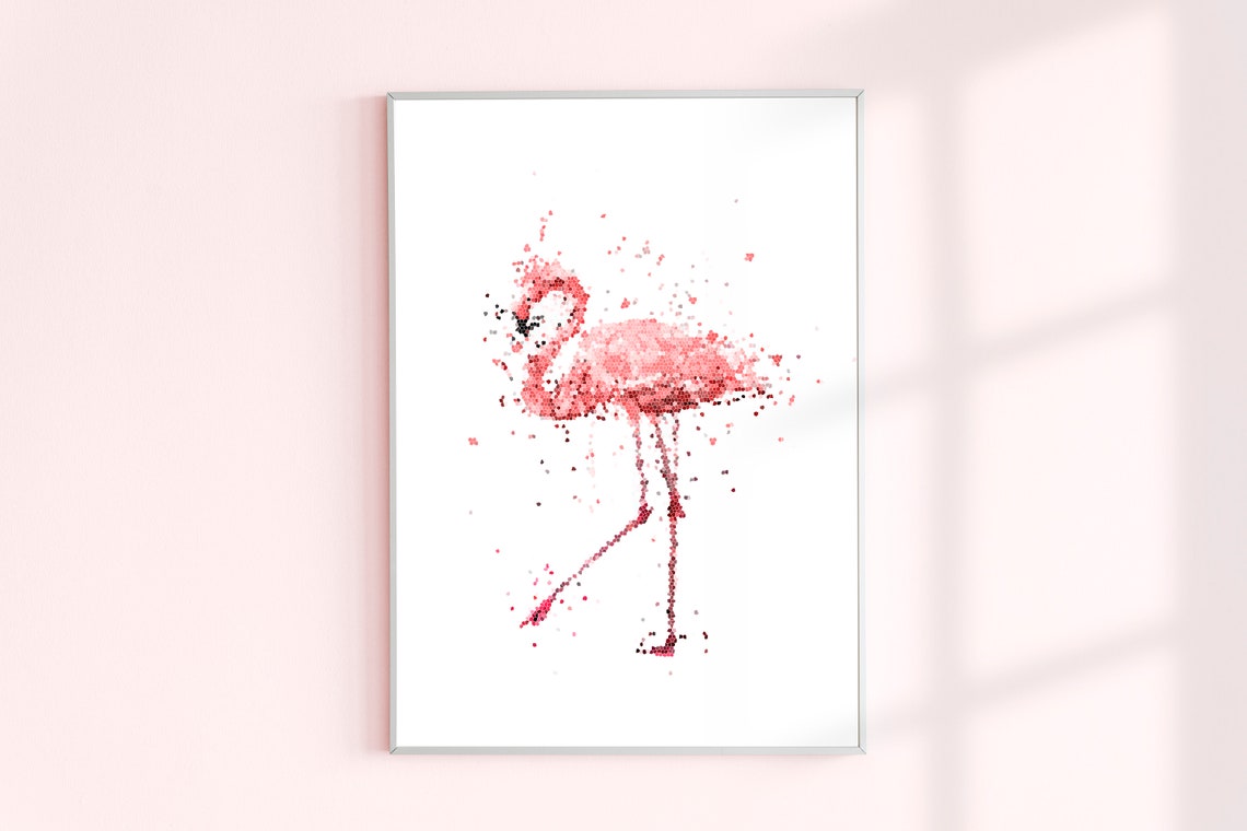 Flamingo Minimalist Poster Print