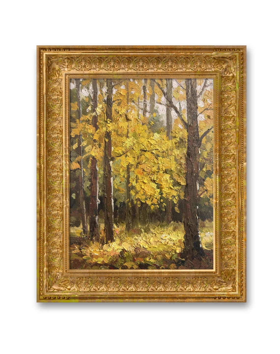 Original Landscape Oil Painting Small Oil Painting Home Hanging Painting Wall Art On Autumn Landscape Painting Gifts