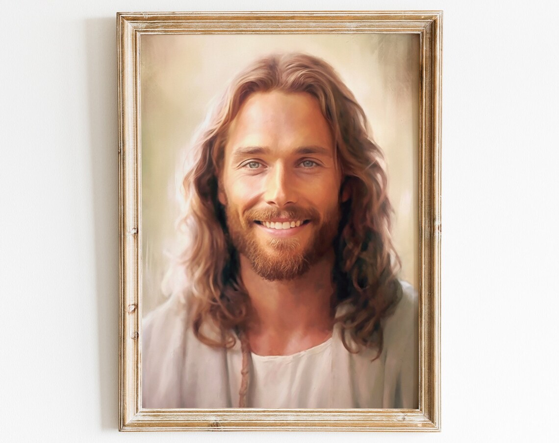 Jesus Farmhouse Christian Wall Art, Bible Verse Print