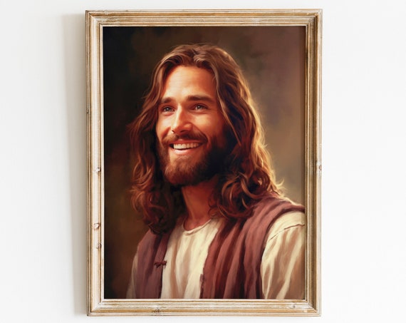 Jesus Farmhouse Christian Wall Art Print