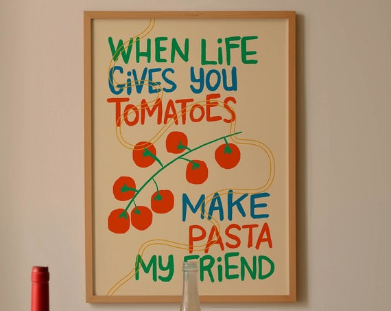 Funny Wall Art Kitchen Prints Maximalist Decor Maximalist Wall Art Food Decor Retro Aesthetic Room Decor Food Art Retro Kitchen Decor