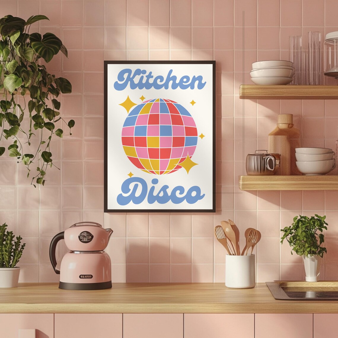 Kitchen Disco Retro Poster, Gift for Music Lover - Image 3
