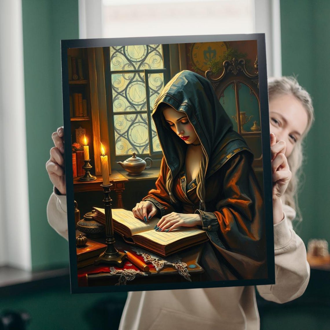 Mystical Gothic Art Puzzle Study Room Scene 1101014 Piece