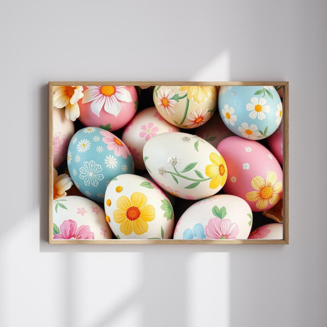 Floral Easter Egg Jigsaw Puzzle Colorful Family Fun