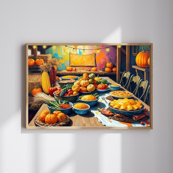 Thanksgiving Harvest Jigsaw Puzzle Family Game Night Brain Teaser