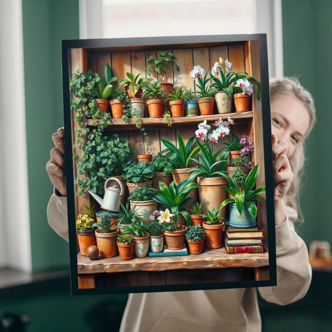 Botanical Garden Puzzle Plant Shelf Art Family Fun 1101014 Piece