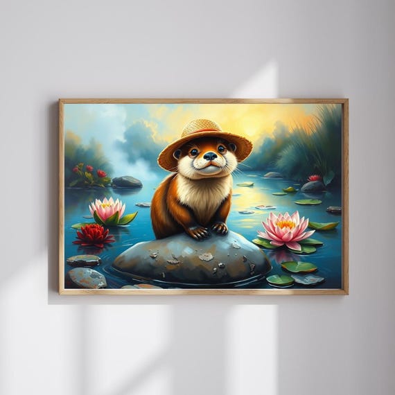 Adorable Otter Jigsaw Puzzle Family Fun Relaxing Brain Teaser