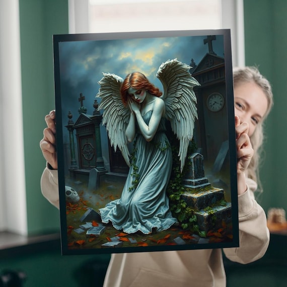 Gothic Angel Jigsaw Puzzle Mystical Spiritual Art For Adults