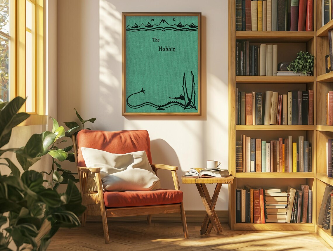 The Hobbit Poster, Tolkien Literary Print - Image 2