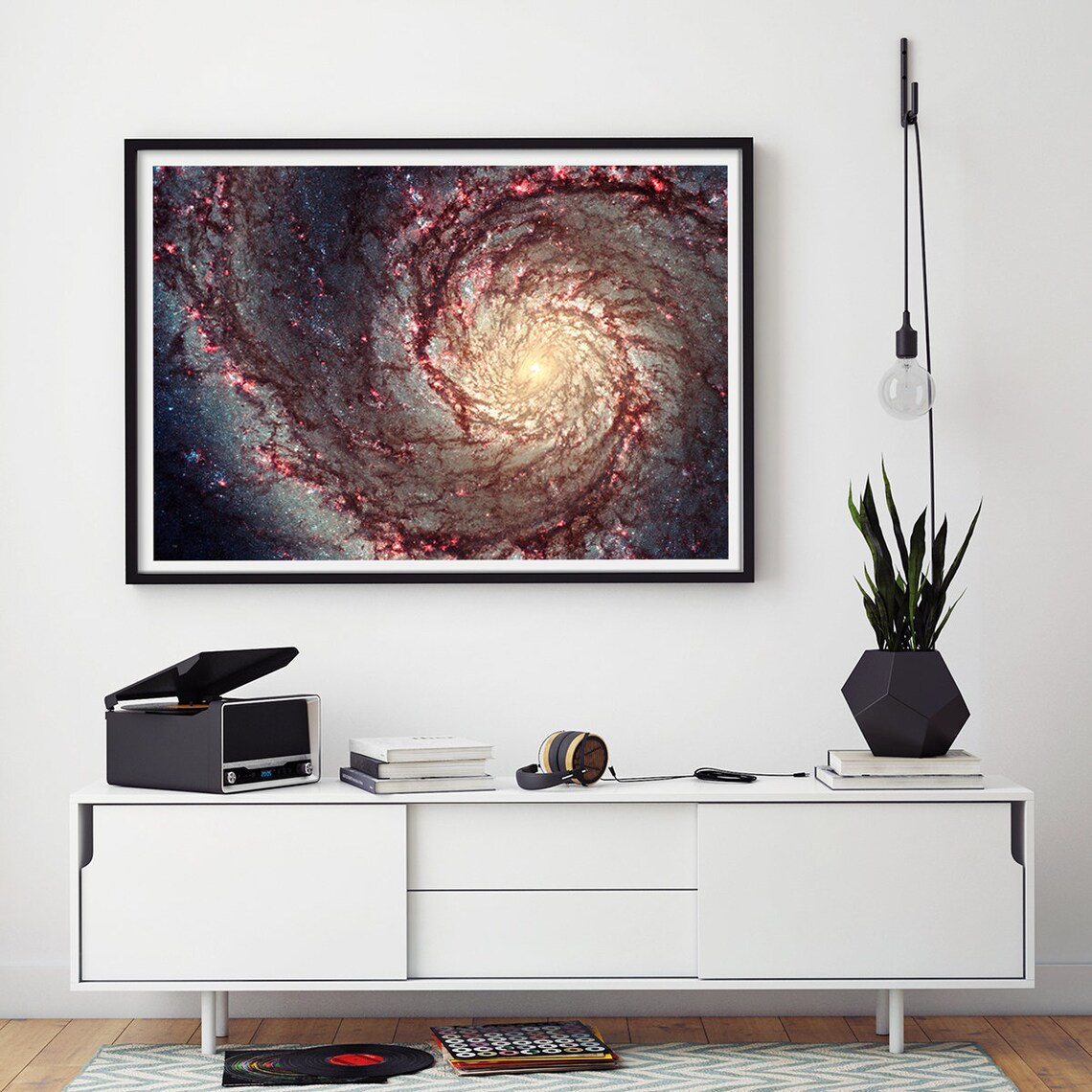 Whirlpool Galaxy Art Print, Outer Space Decor - Image 3