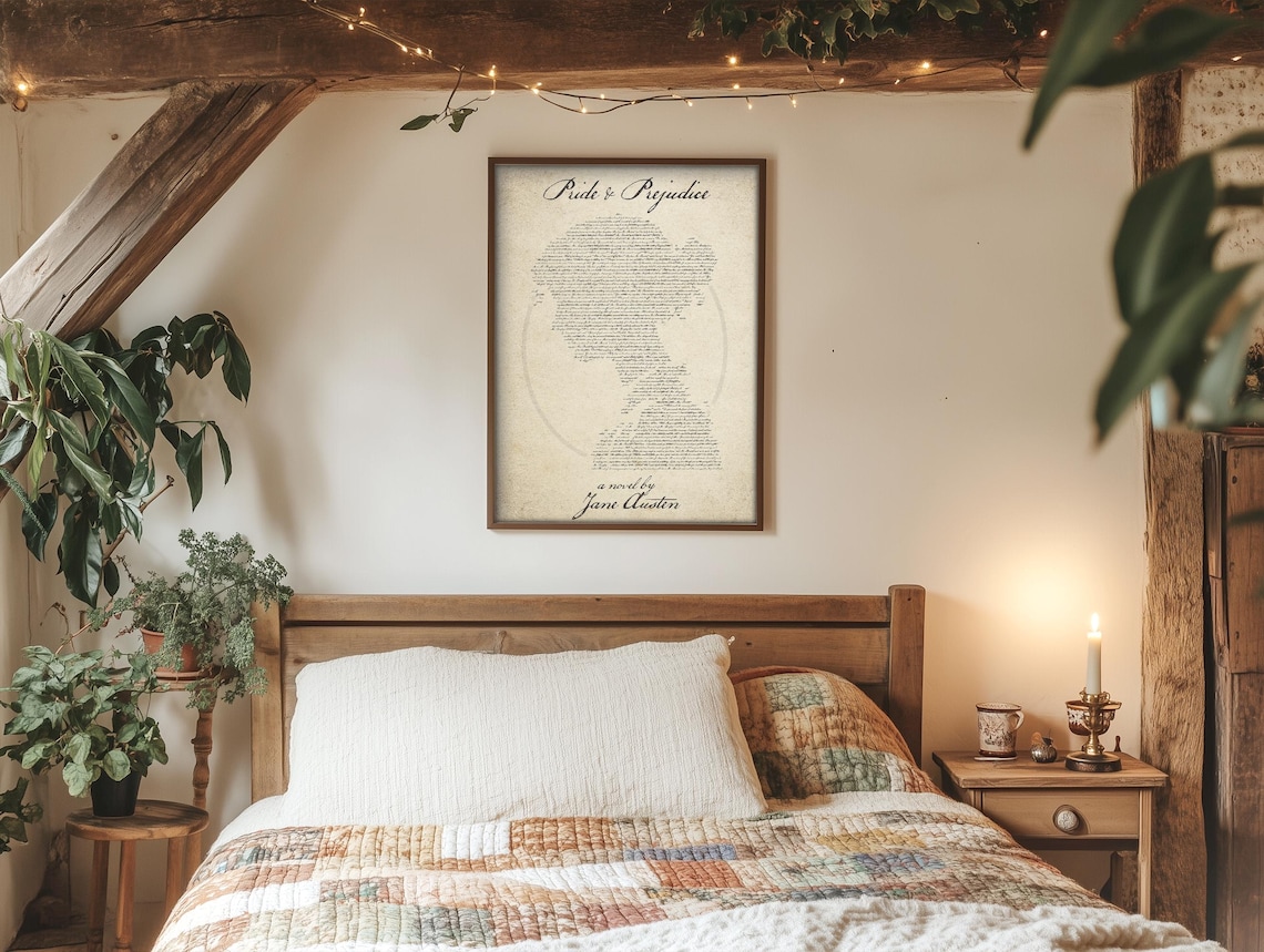 Pride And Prejudice Poster, Jane Austen Bookish Decor - Image 4