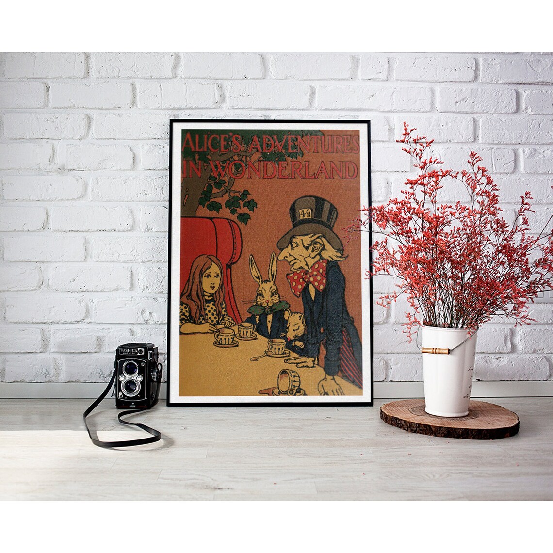 Alice In Wonderland Vintage Art Print, Bookish Decor - Image 4